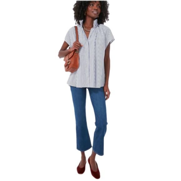 Pomander Place Blue Stripe Rae Blouse Women’s Small NWT – Sold by Tuckernuck - Picture 3 of 12